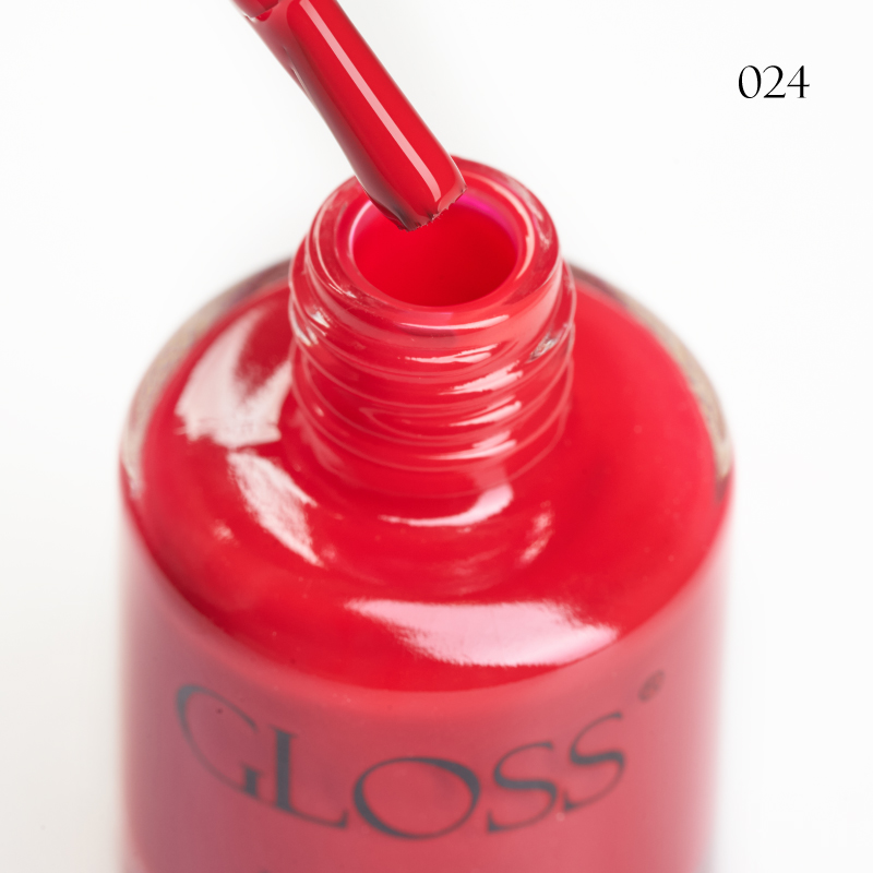 Lacquer Nail Polish GLOSS 024 (red), 11 ml